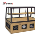 Single Sided Two Layer Bread Display Cabinet For Bakery Shop
