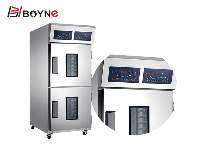Two Half Glass Door 36 Trays Dough Freezer Retarder Microcomputer Control For Bakery Shop